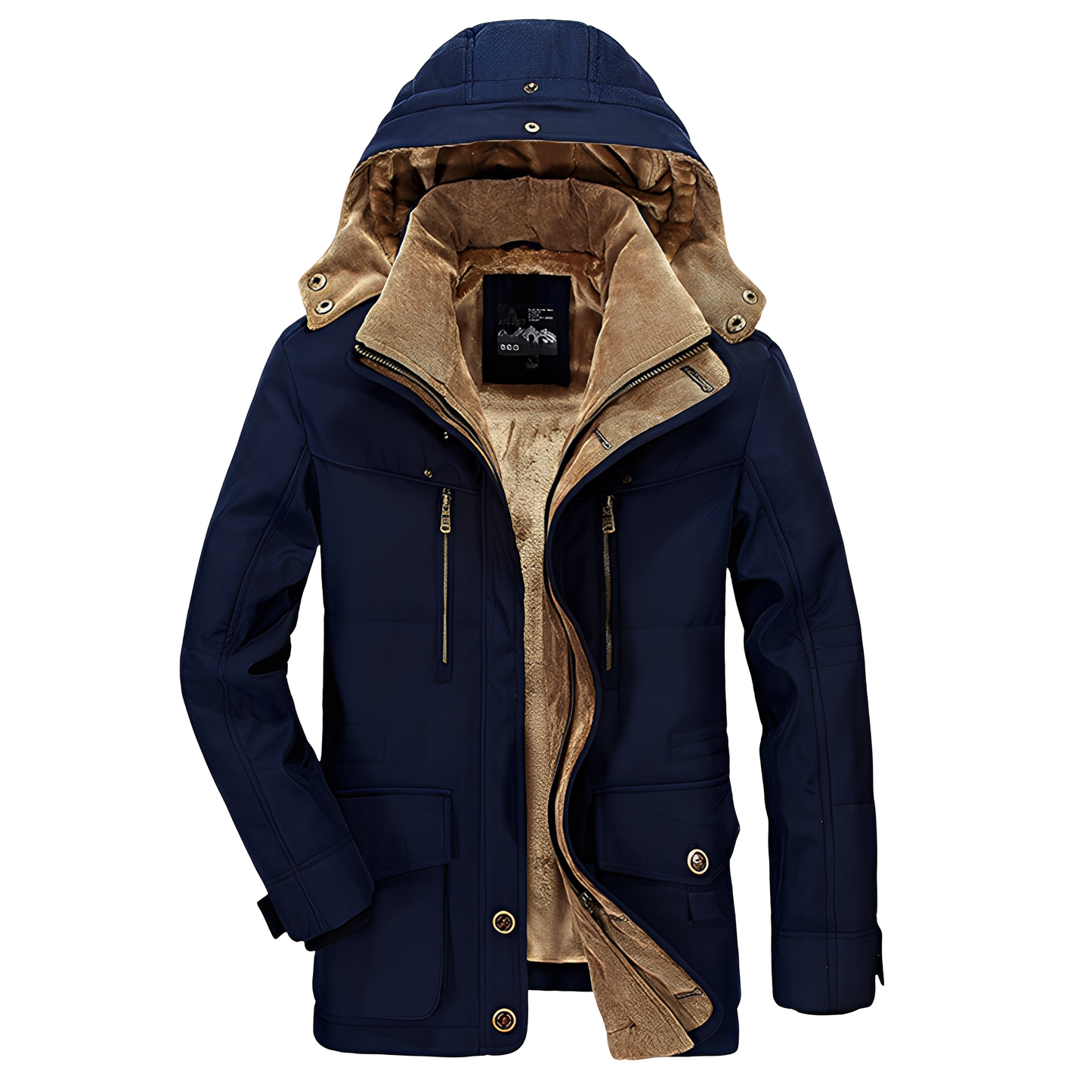 Tyrone - Geacă groasă și călduroasă cu glugă pentru bărbați