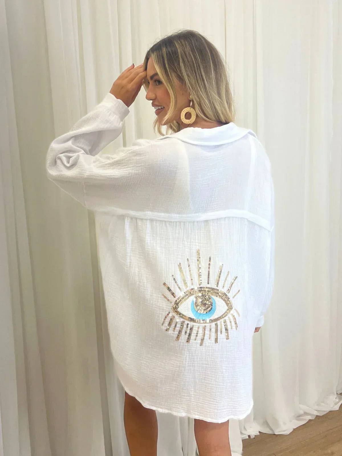 Giada – Kimono Brodat Oversize