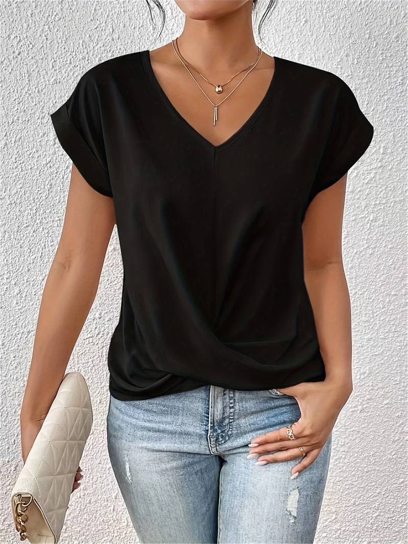 Zinnia – Tricou Lejer cu Mâneca Scurtă