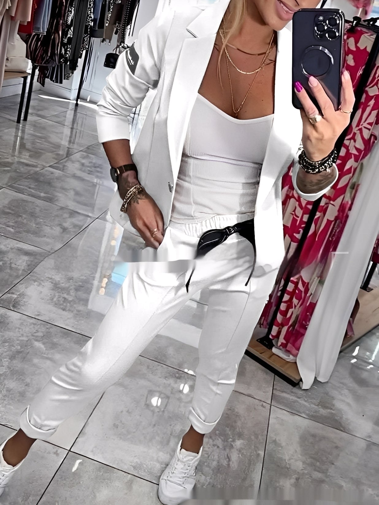 Kassandra - Set elegant de costum lejer pentru femei