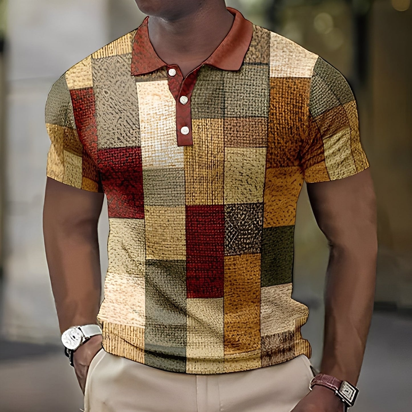Reginald - Stil polo bărbătesc multicolor