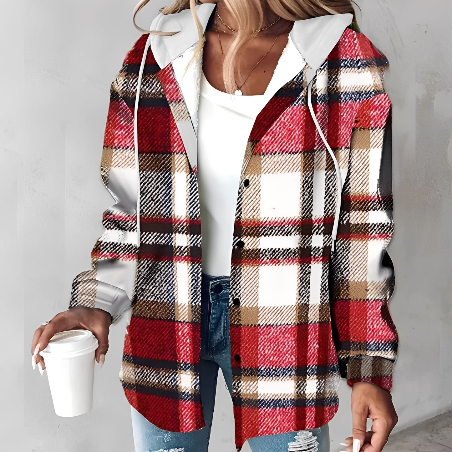 Briana - Jachetă comodă și lejeră cu glugă pentru femei