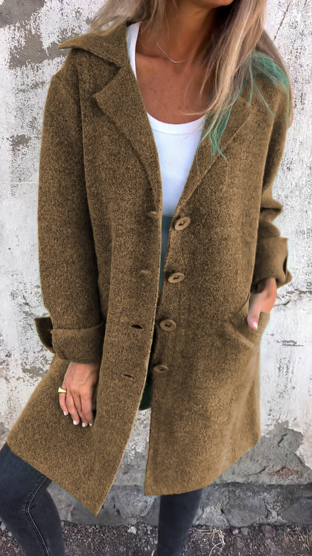 Diletta – Palton lung din tricot