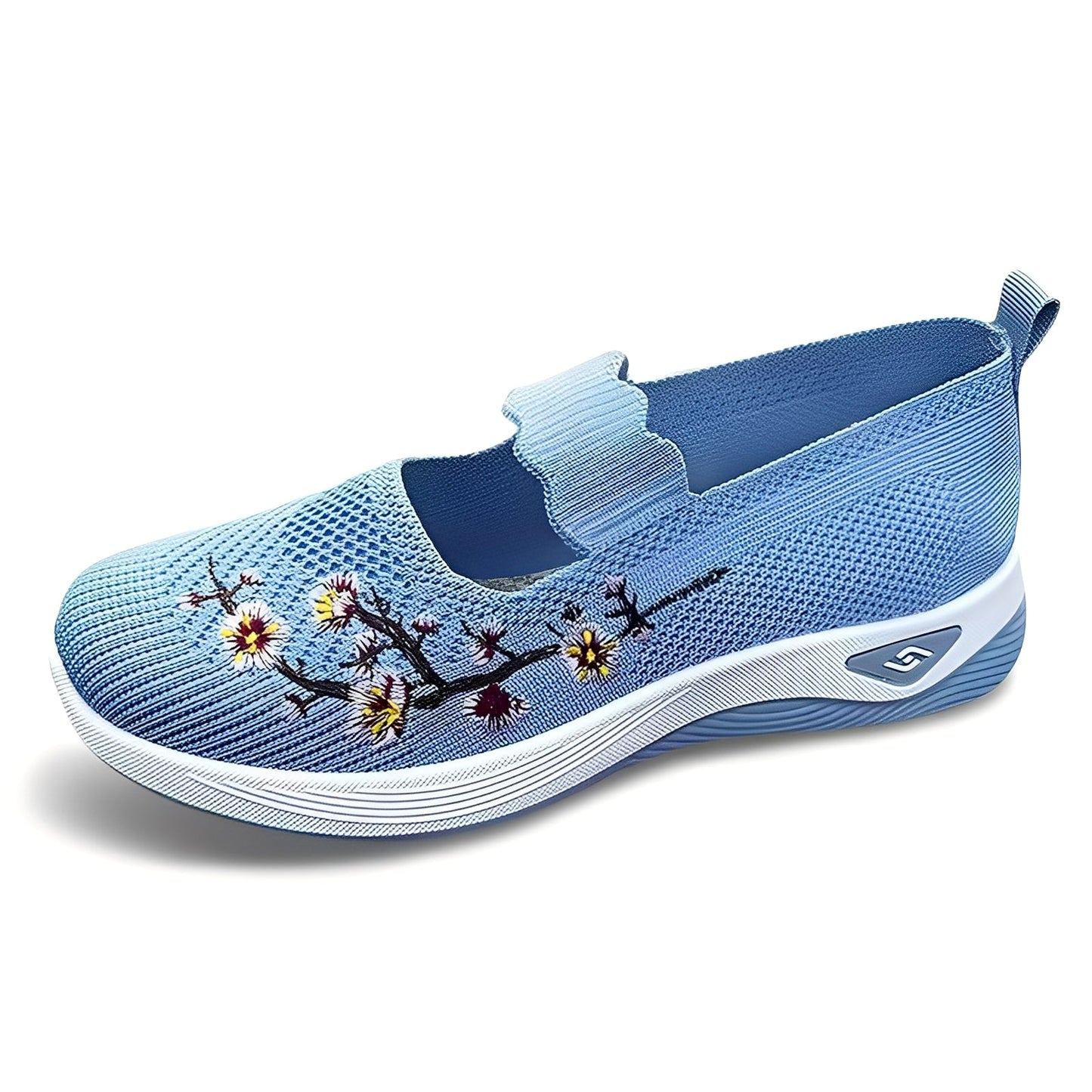 Jazmin - Pantofi casual, respirabili cu broderie pentru femei