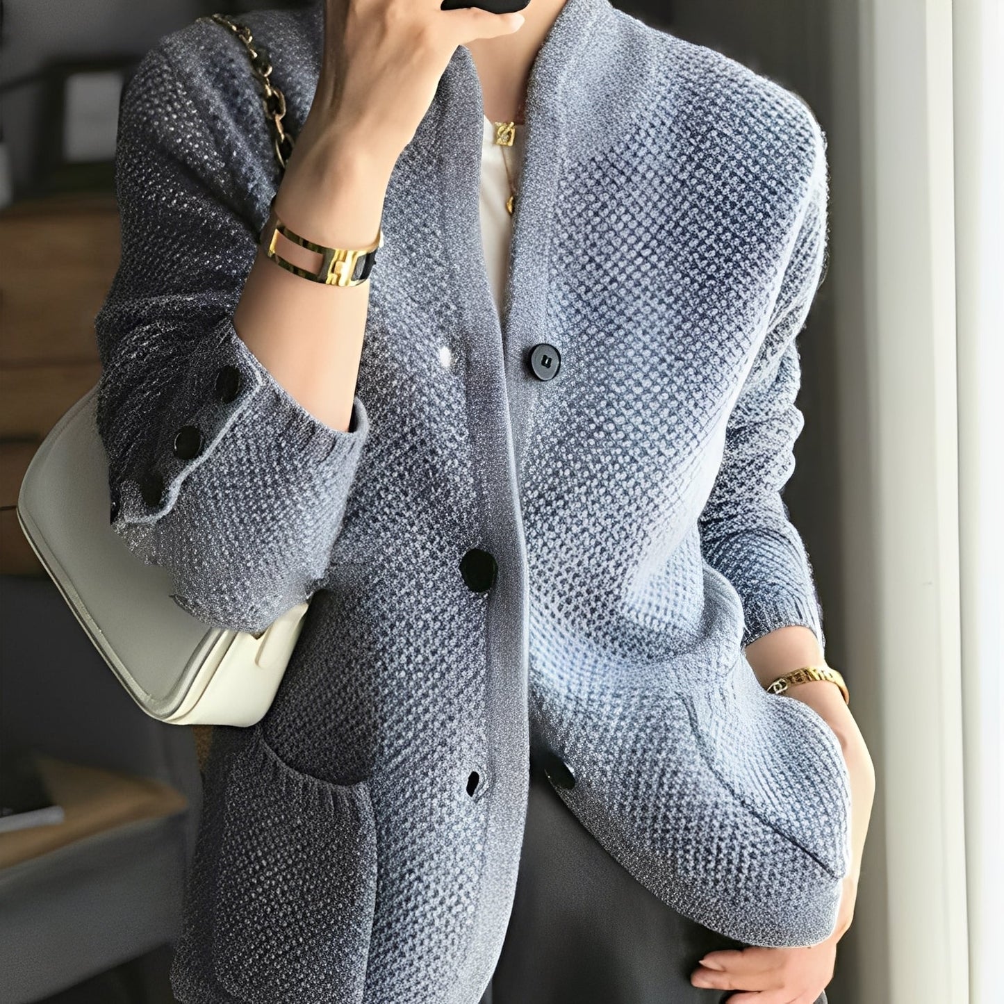 Madlyn - Pulover elegant de lână pentru femei