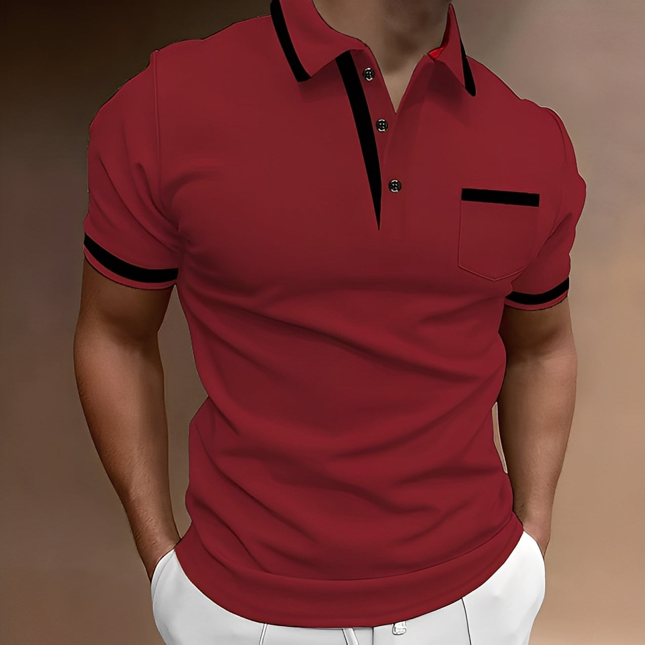 Alijah - Tricou polo elegant și cambrat pentru bărbați