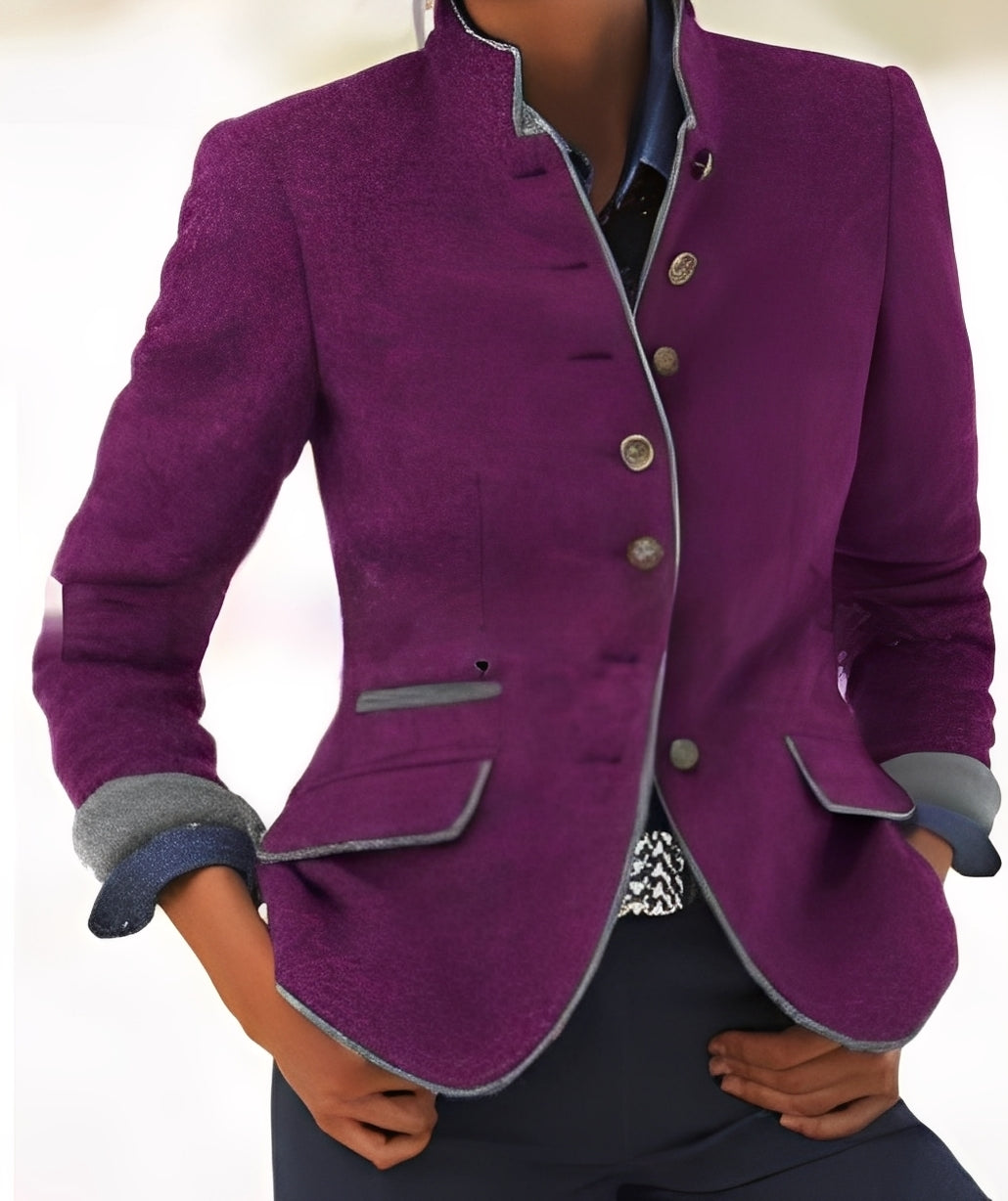Kaelyn - Jachetă modernă de damă cu buzunare