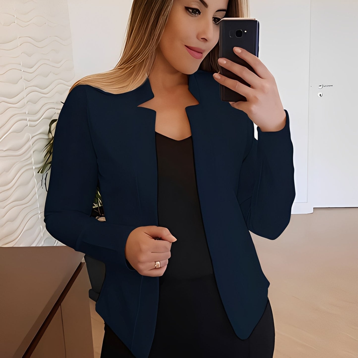 Marsha - Jachetă elegantă cu guler cu rever pentru femei