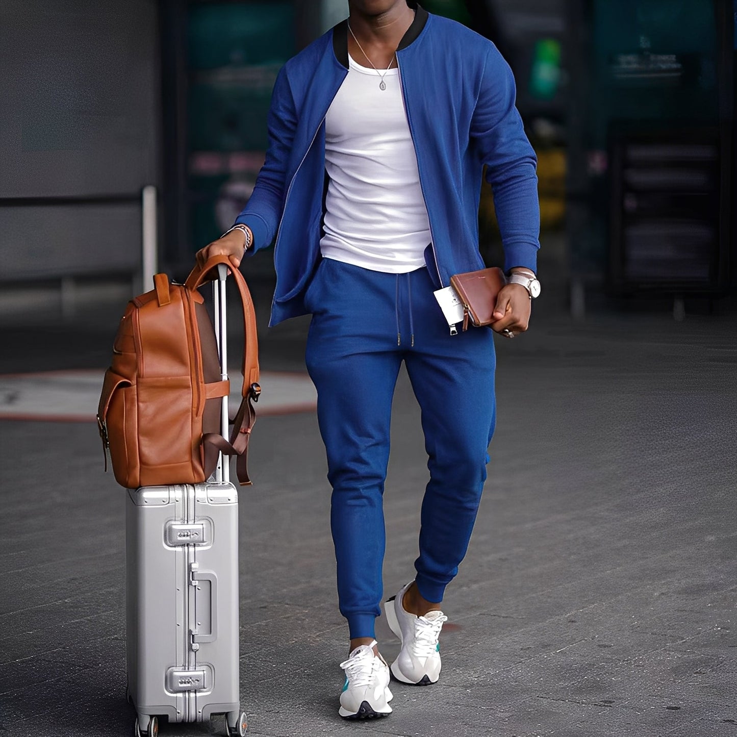 Dillon - Set simplu de geacă și pantaloni pentru bărbați