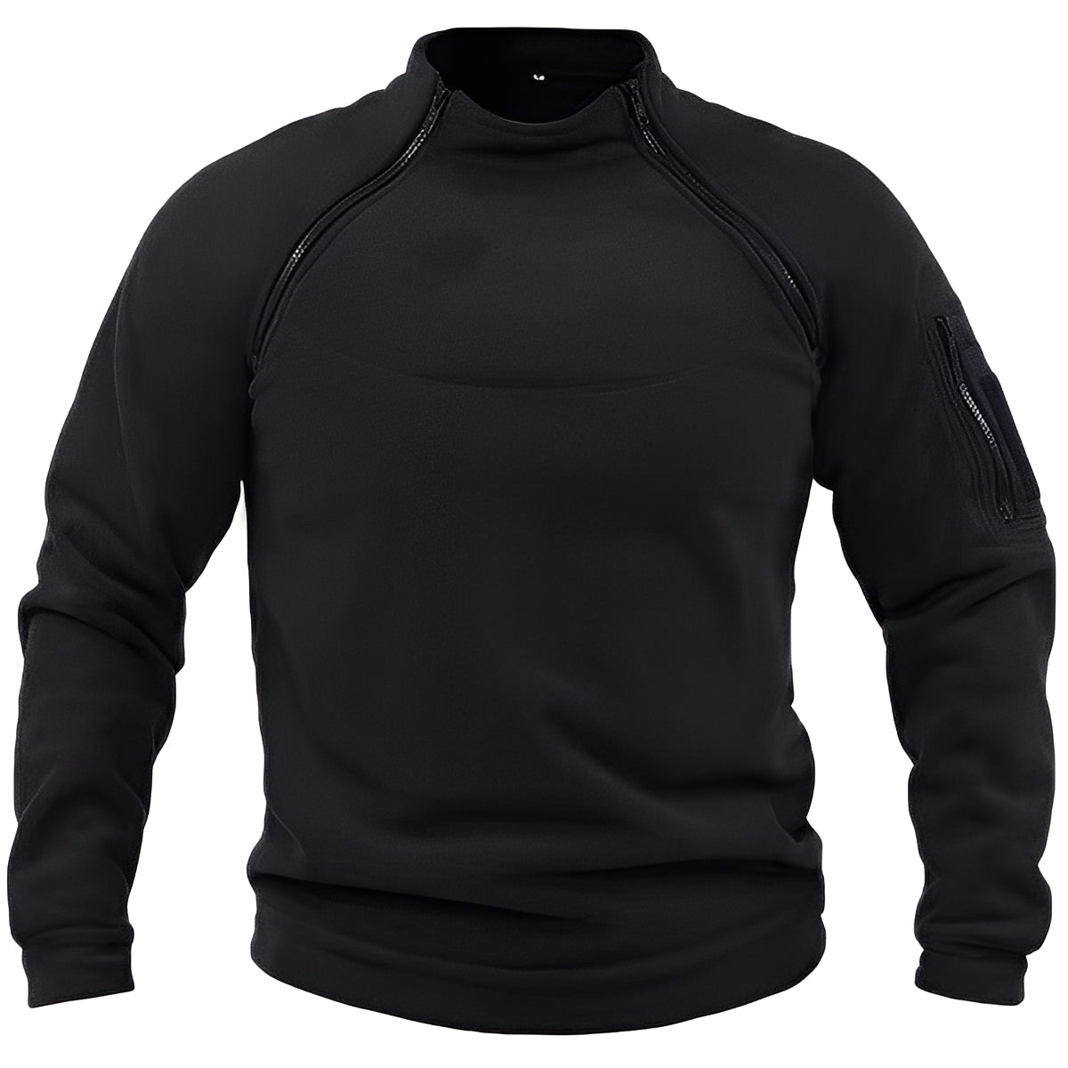Wilbur - Pulover călduros din fleece cu fermoar pentru bărbați