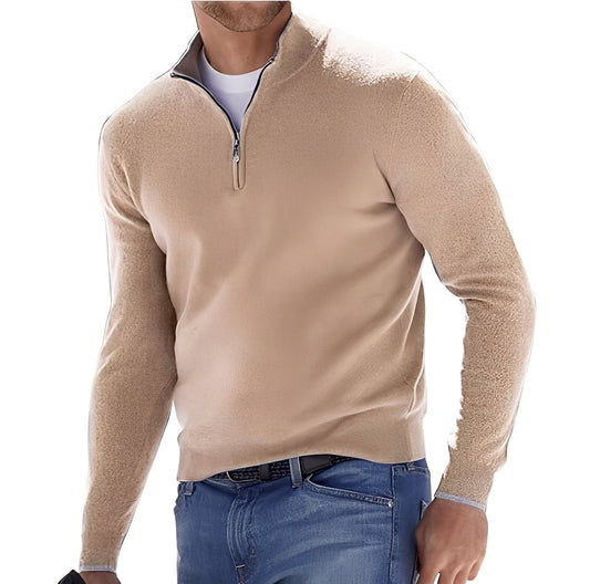 Zayne - Pulover bărbați casual cu fermoar