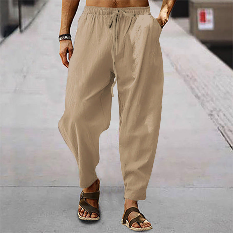 Titus – Pantaloni ușori de plajă din bumbac-in