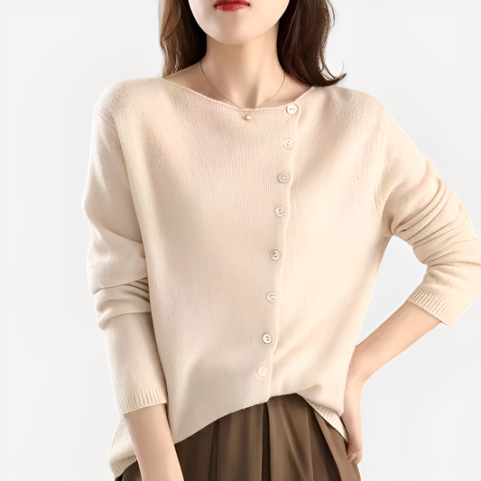 Daria - Cardigan cu un singur rând, călduros și elegant pentru femei