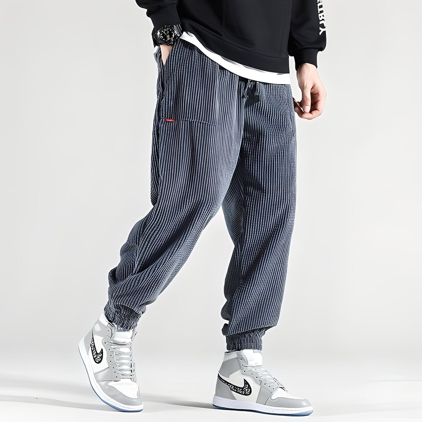 Kodey - Pantaloni lejeri și casual din cord pentru bărbați