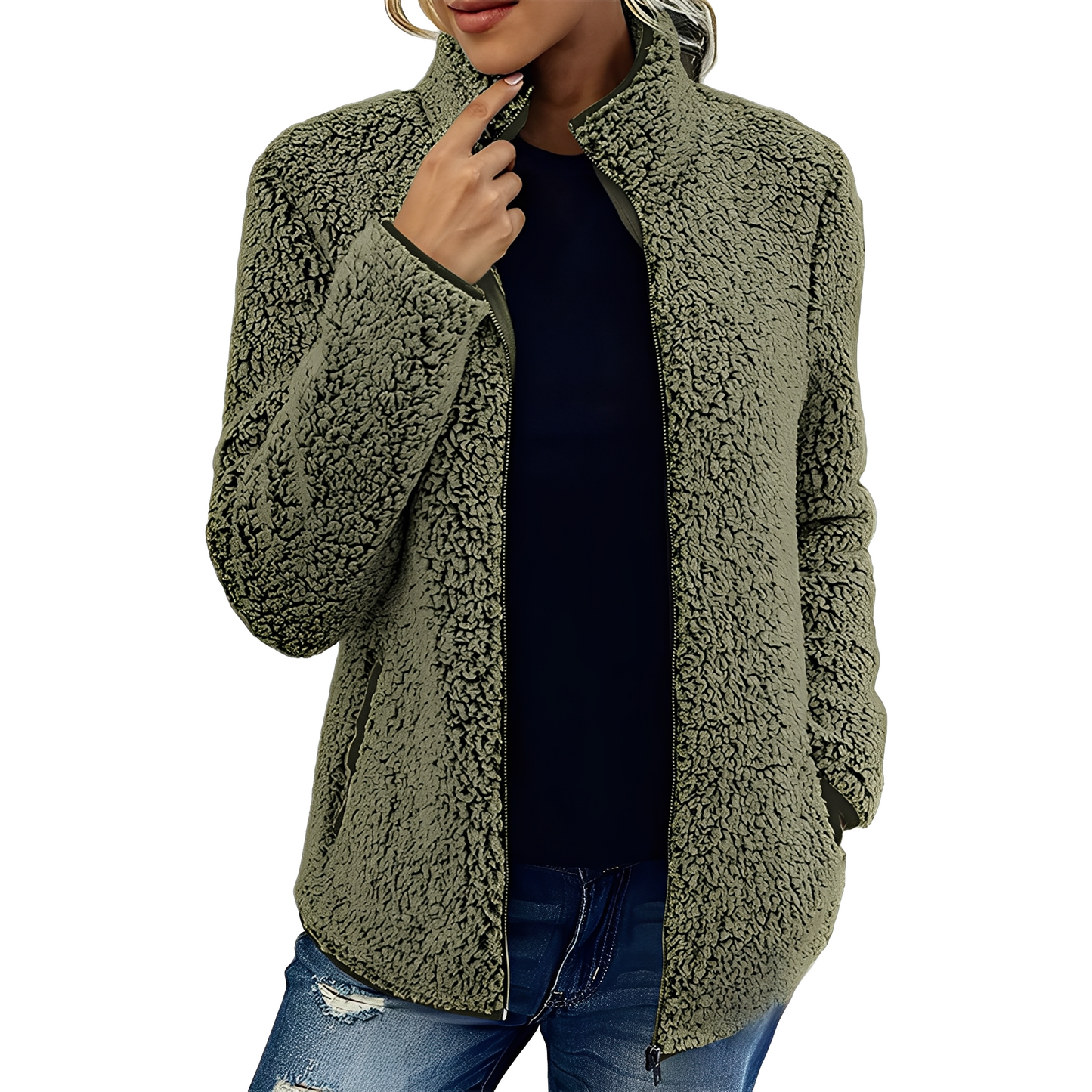 Larissa - Jachetă fleece elegantă și călduroasă pentru femei