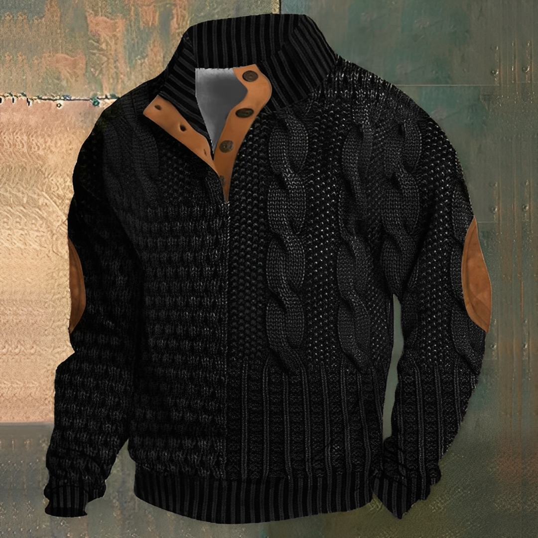 Nazaire - Pulover bărbați cu model 3D imprimat