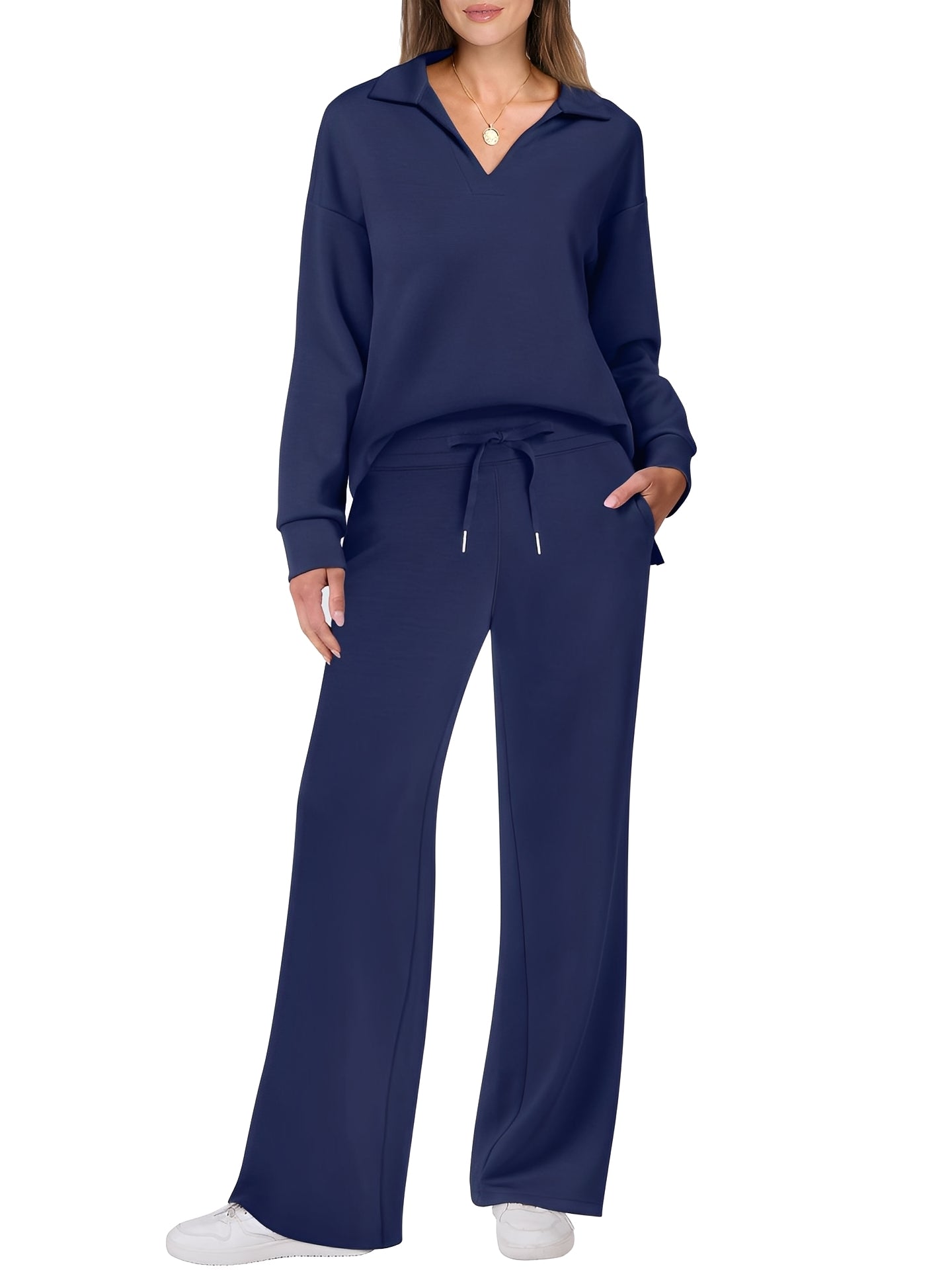 Justina - Set confortabil cu pulover și pantaloni pentru femei