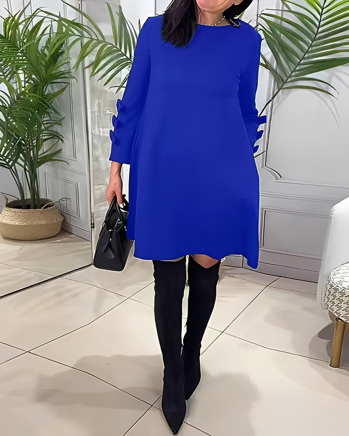 Elenora - Rochie elegantă cu mâne lungi pentru femei