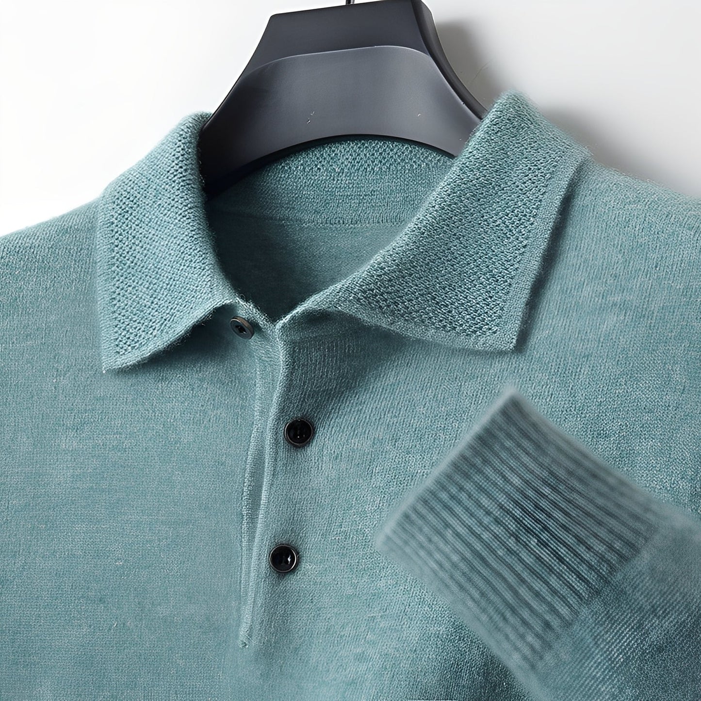 Romilly - Pulover Polo Elegant din Cașmir pentru Bărbați