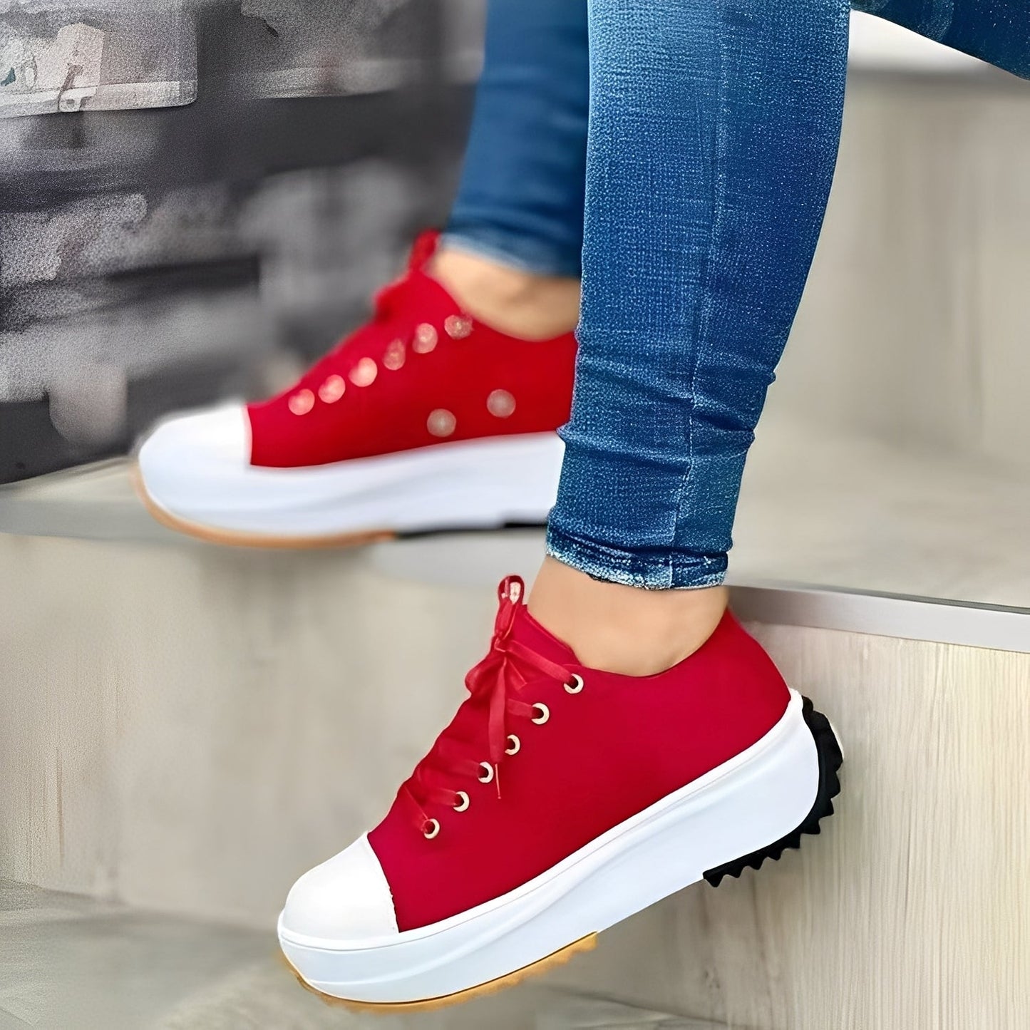 Mellony - Pantofi casual cu tălpi mari pentru femei