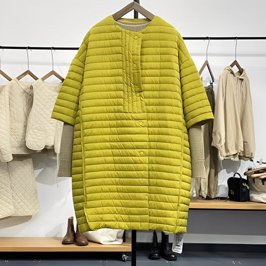 Gladys - Manta casuală mărime mare cu nasturi pentru femei