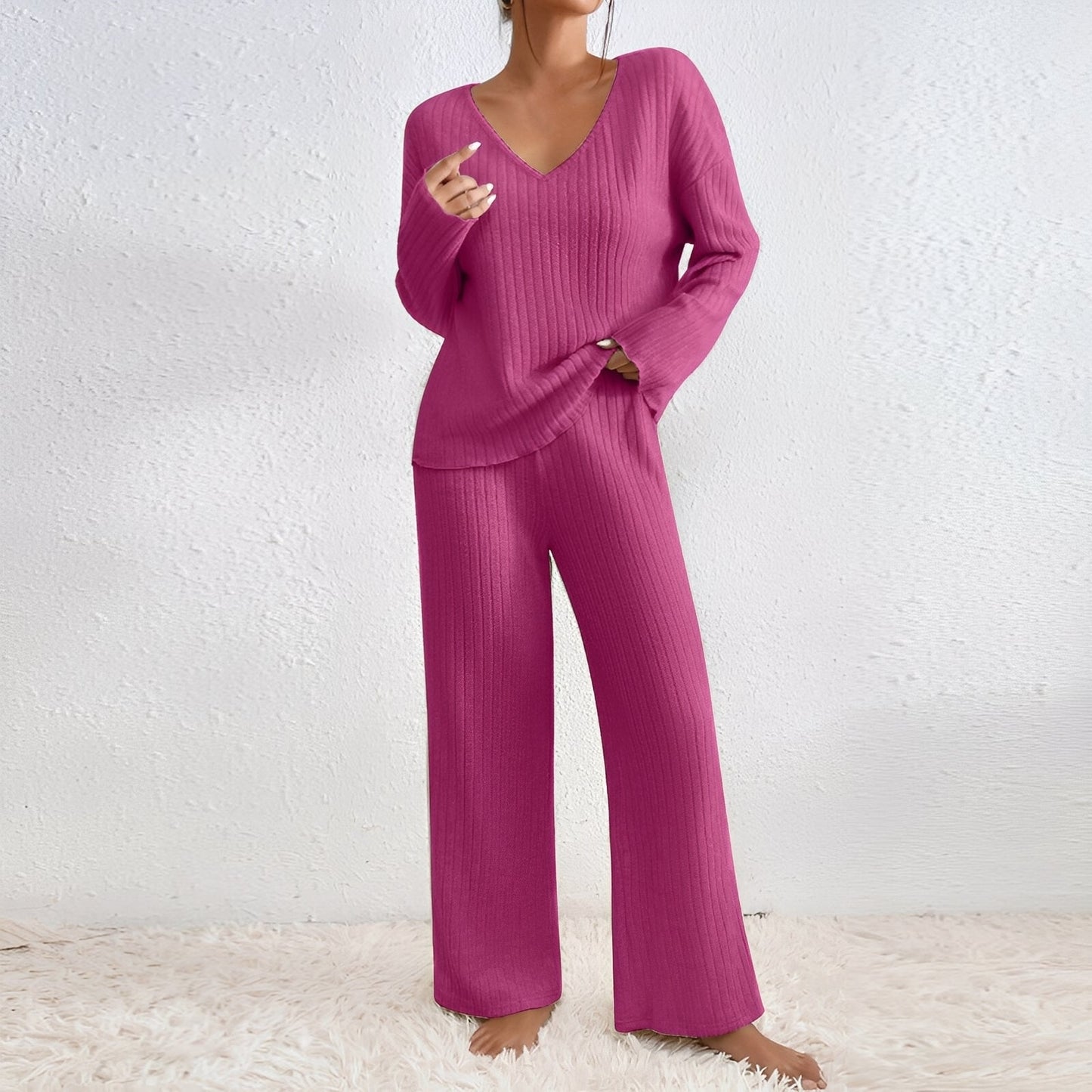 Michele - Set casual, din tricot, două piese, pentru femei