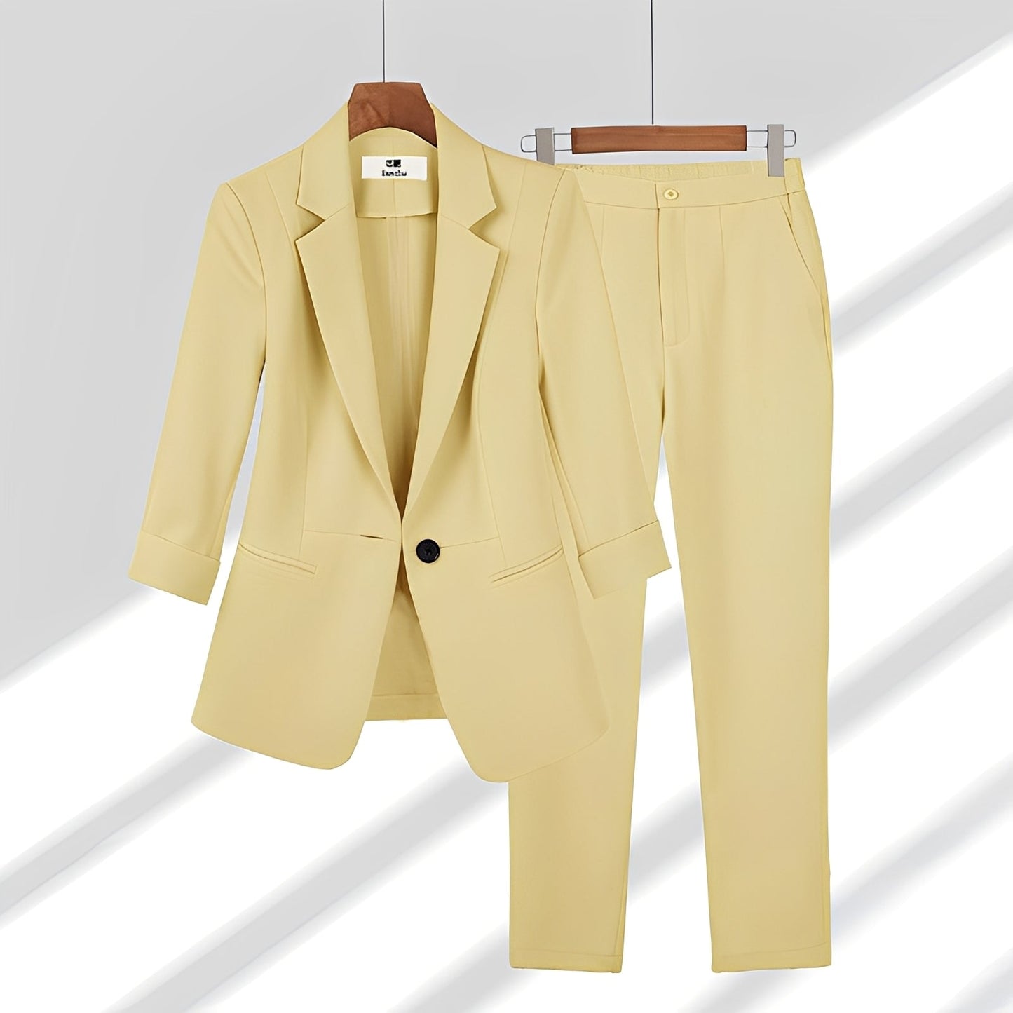 Andrea - Set elegant de sacou și pantaloni pentru doamne