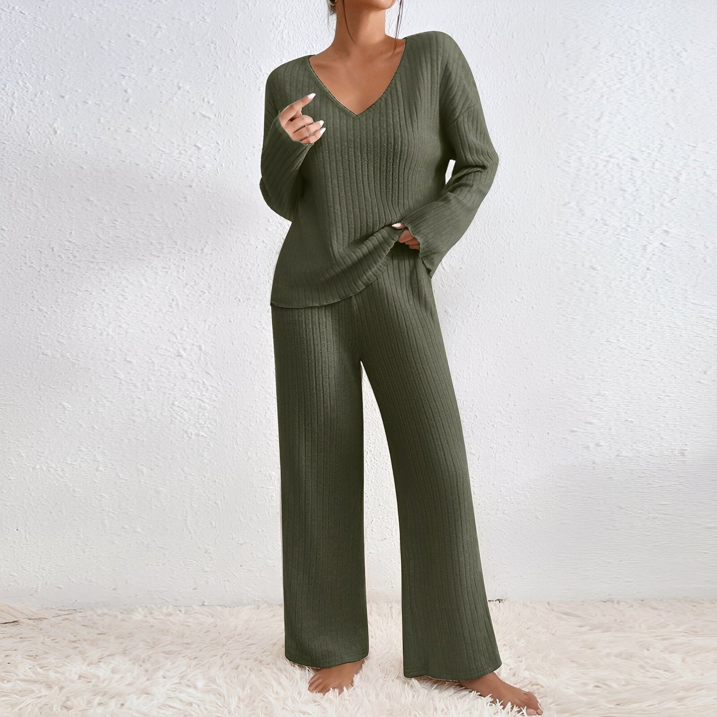 Michele - Set casual, din tricot, două piese, pentru femei