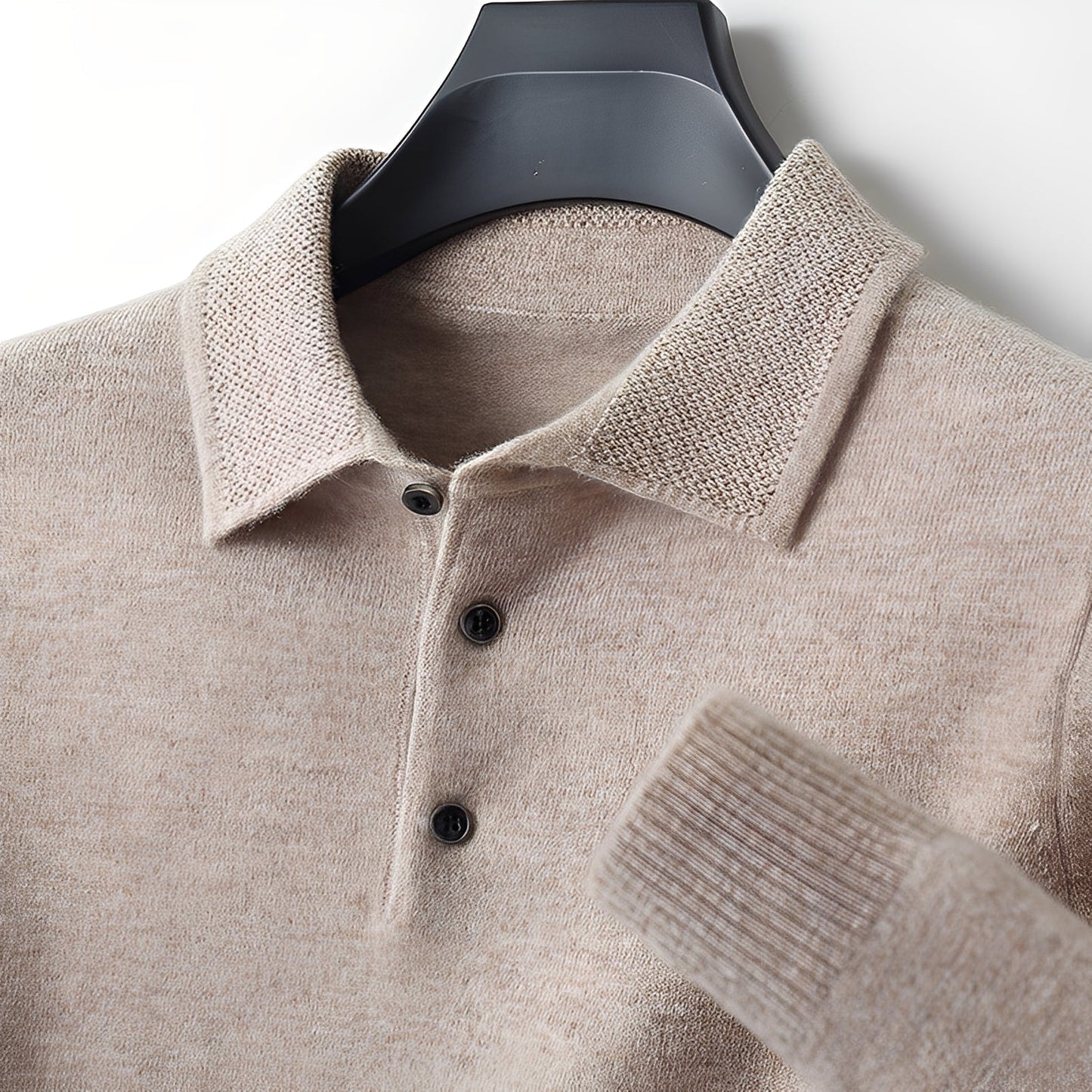 Romilly - Pulover Polo Elegant din Cașmir pentru Bărbați
