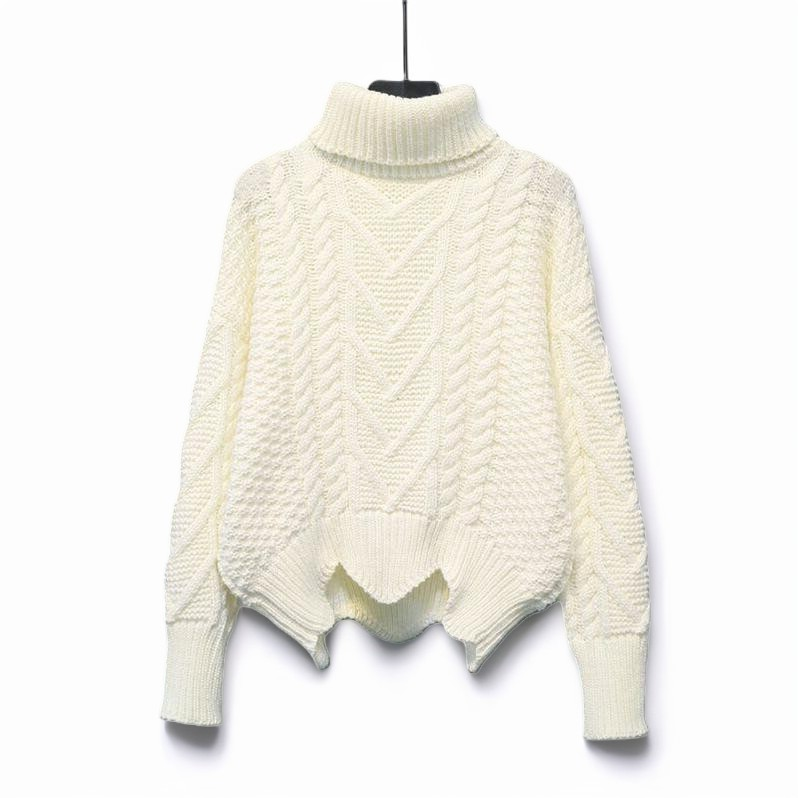 Catrina - Pulover lejer și călduros, cu guler înalt, din tricot pentru femei