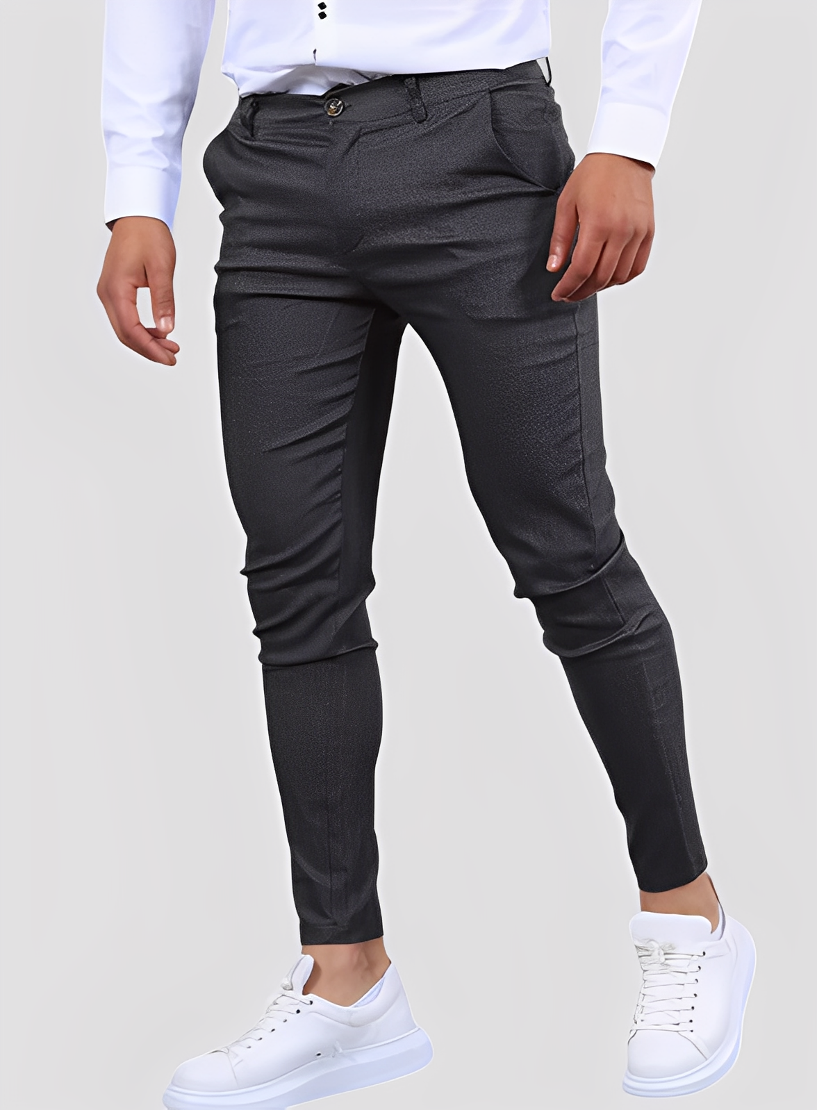 Reynard - Pantaloni pentru bărbați, skinny, formali și flexibili