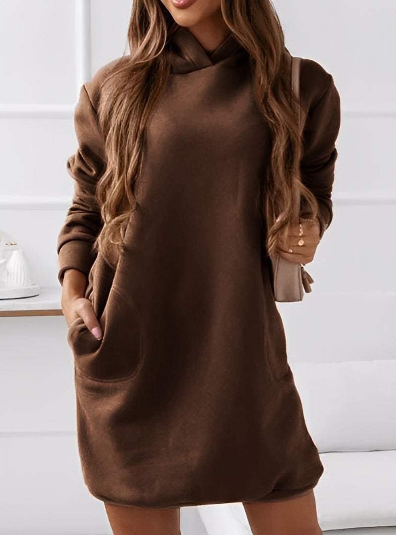 Michaela - Rochie Mini Chic cu Glugă pentru Femei