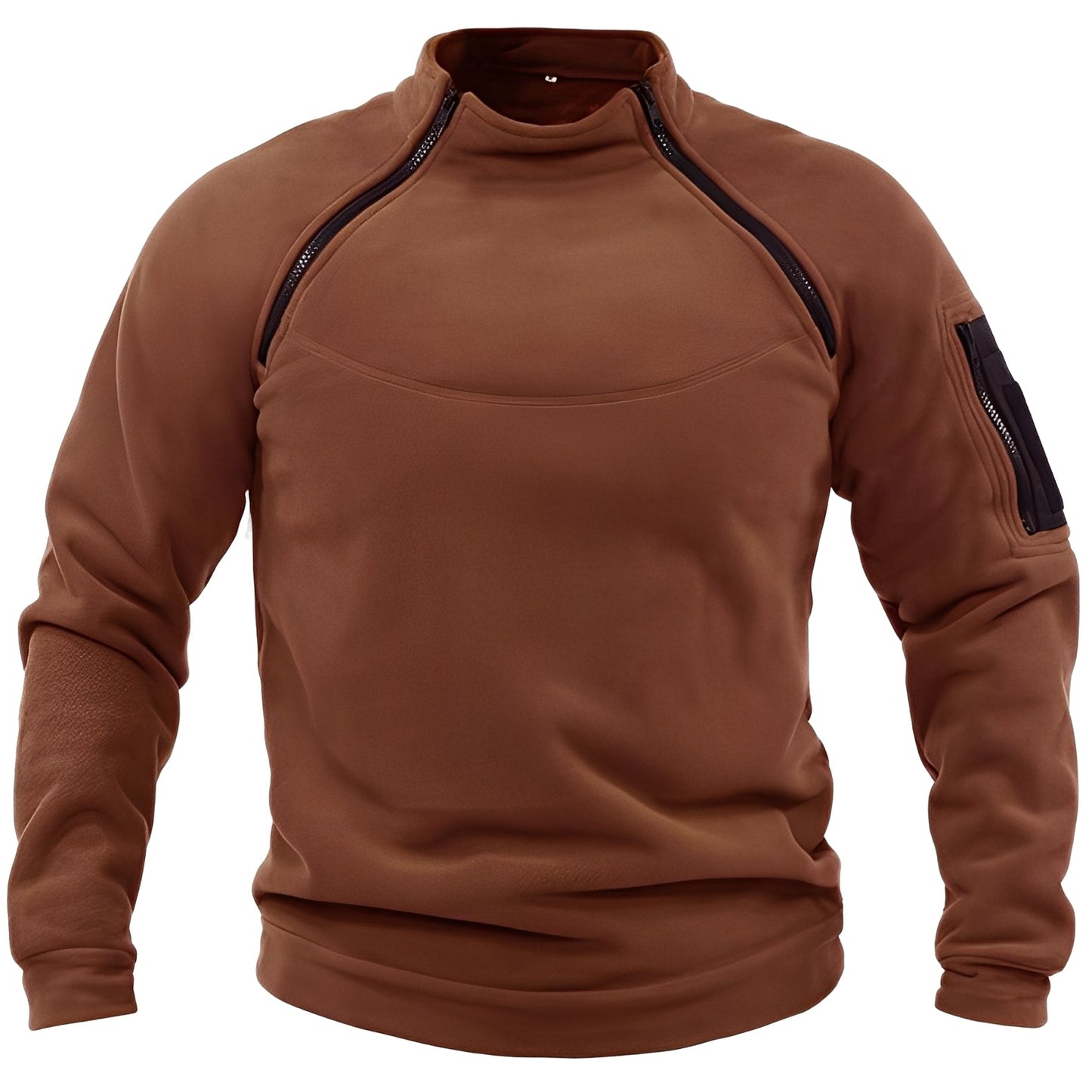 Wilbur - Pulover călduros din fleece cu fermoar pentru bărbați