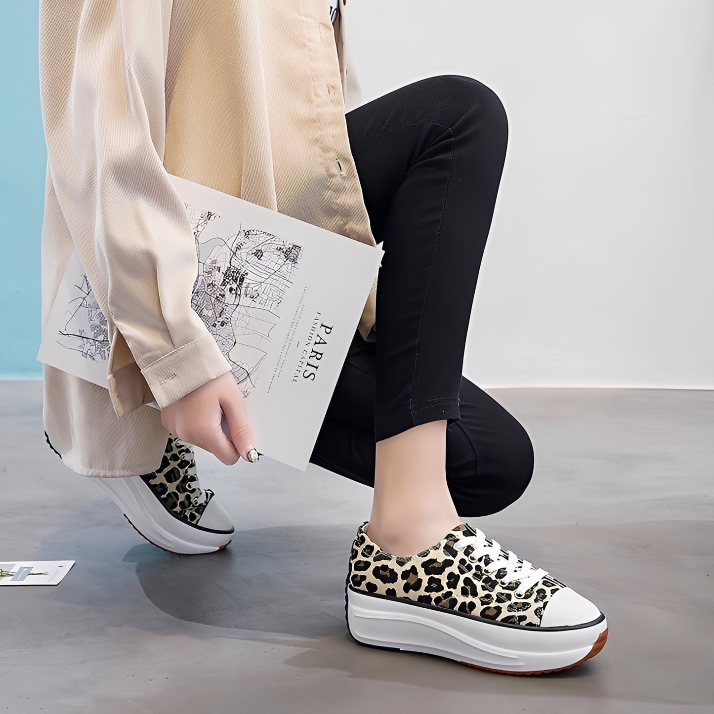 Lorayne - Încălțăminte casual cu talpă groasă pentru femei