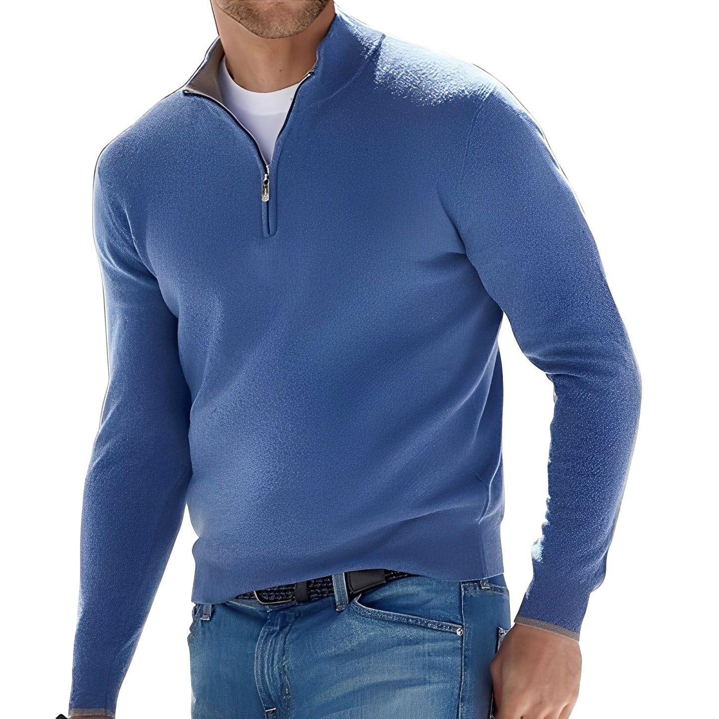 Zayne - Pulover bărbați casual cu fermoar