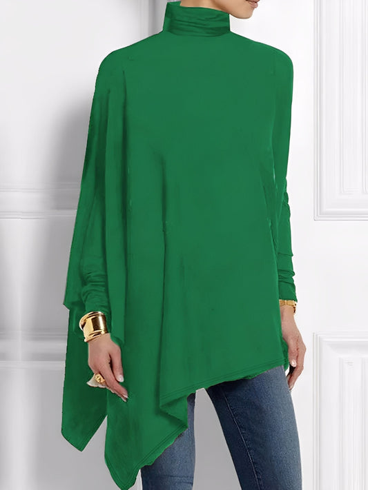 Kalysta - Bluza asimetrică stilată Fleece pentru femei