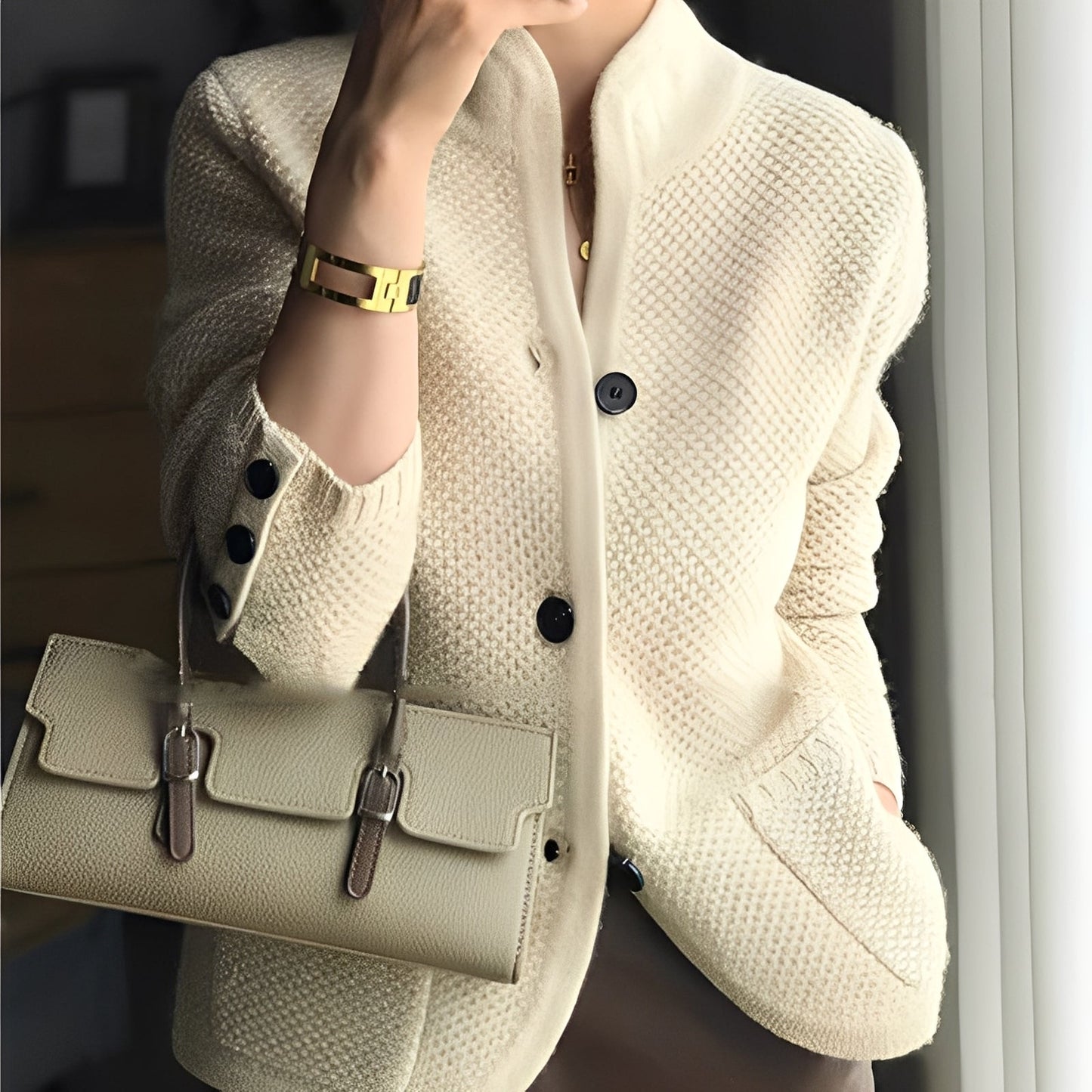 Madlyn - Pulover elegant de lână pentru femei