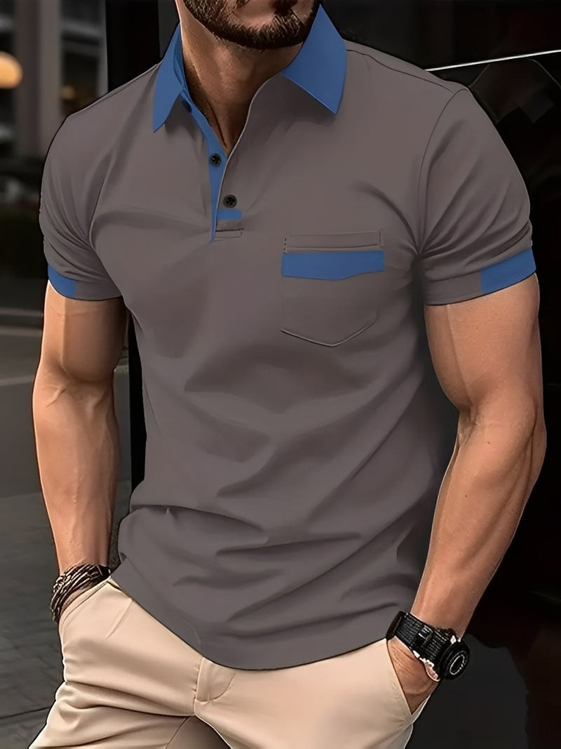 Darwin - Polo casual, croială slim-fit pentru bărbați