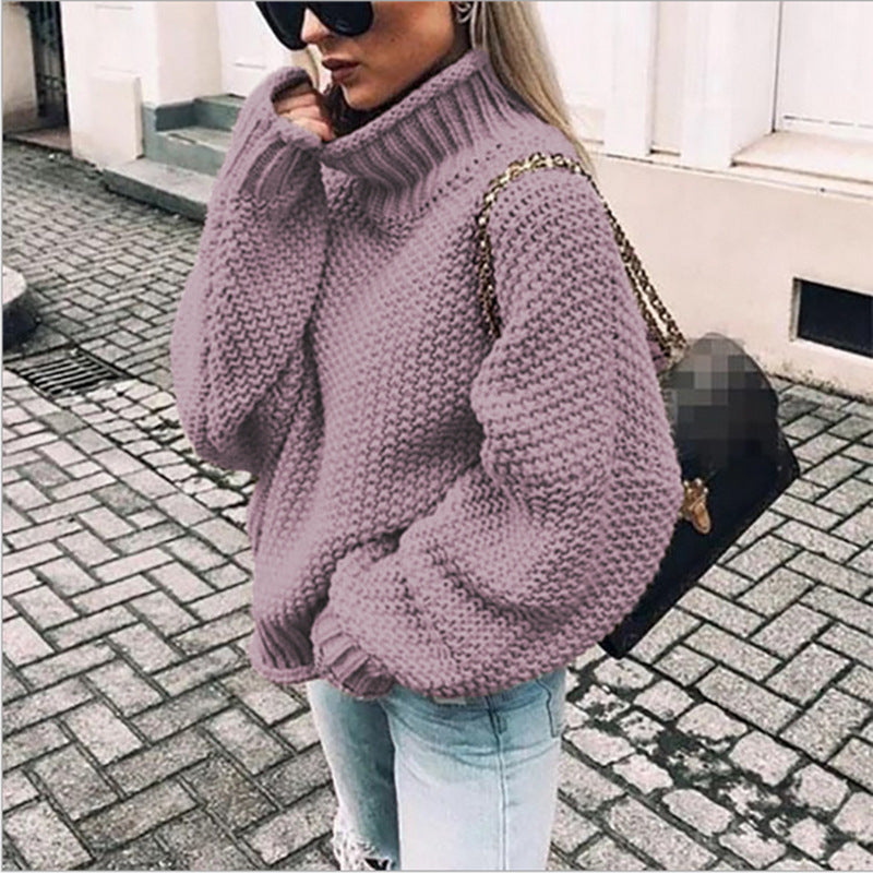 Brooke – Pulover cu guler înalt extra gros