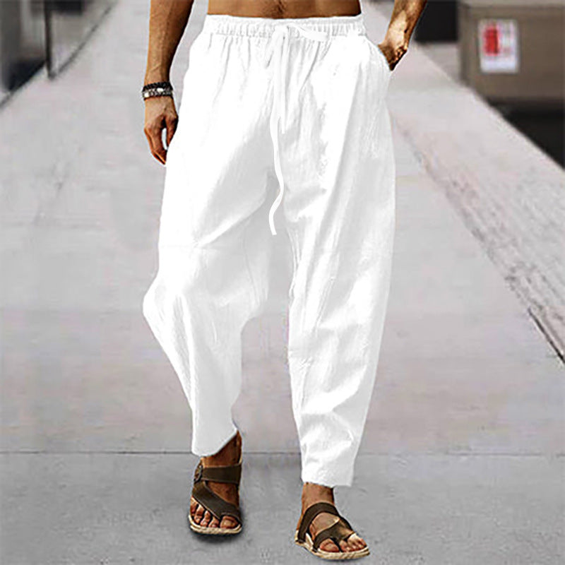 Titus – Pantaloni ușori de plajă din bumbac-in