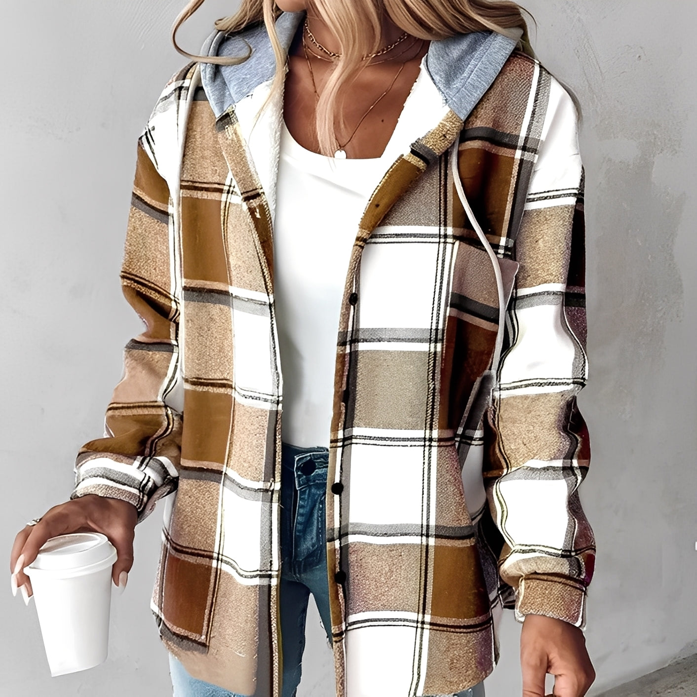 Briana - Jachetă comodă și lejeră cu glugă pentru femei