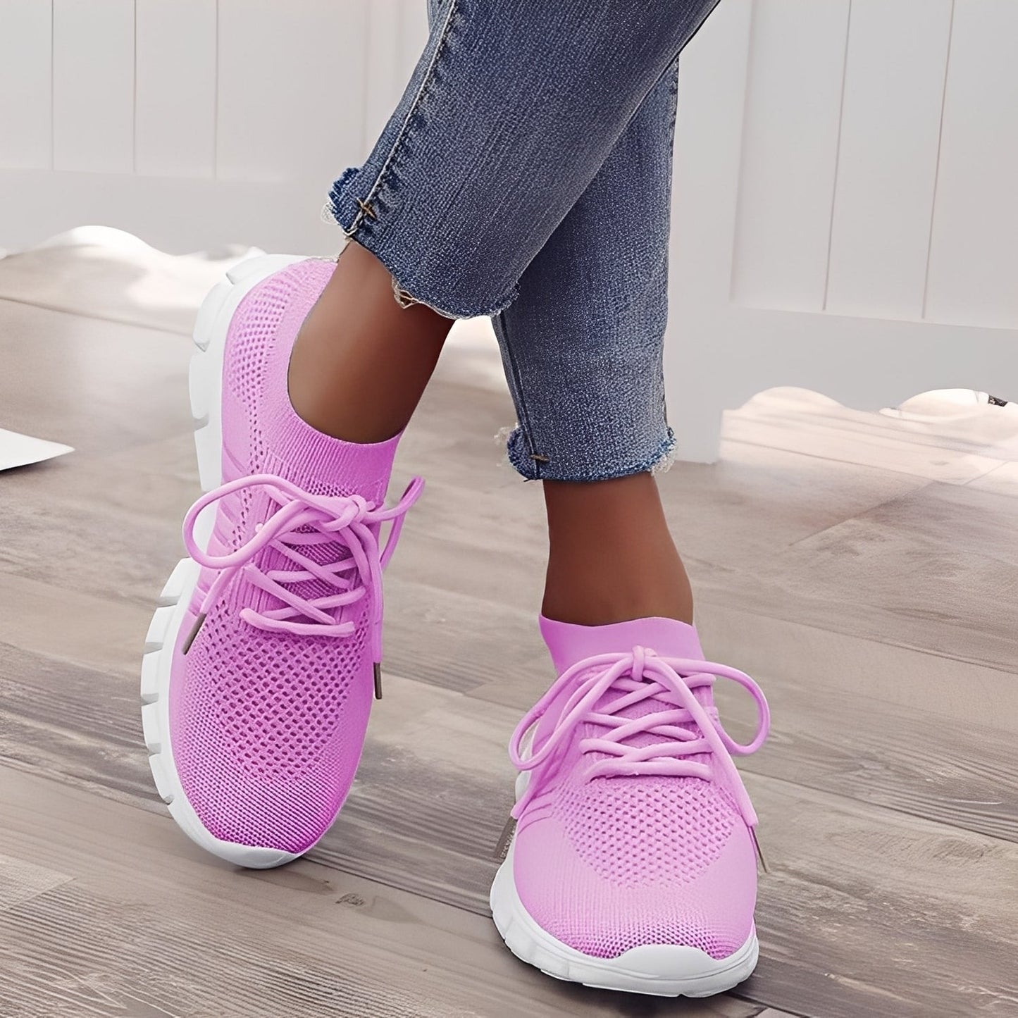 Caroline - Pantofi de zi cu zi din plasă țesută pentru femei