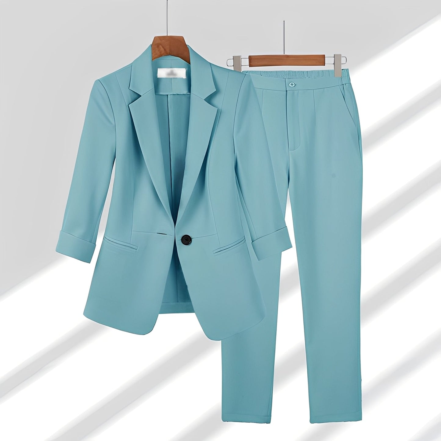 Andrea - Set elegant de sacou și pantaloni pentru doamne