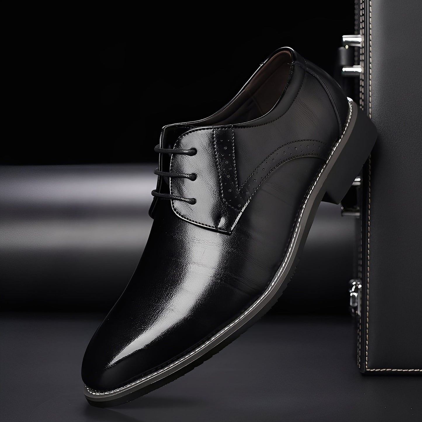 Beckham - Pantofi eleganți cu șiret în stil brogue pentru bărbați