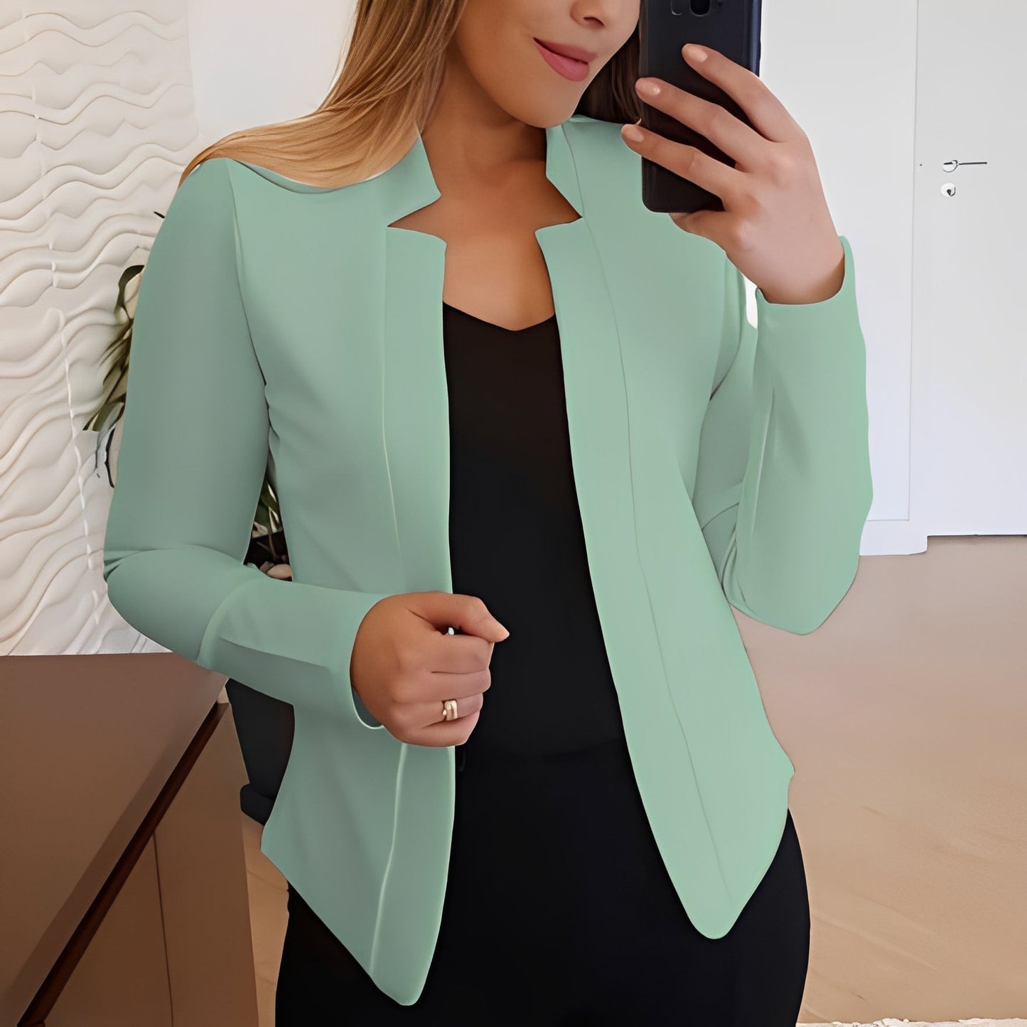 Marsha - Jachetă elegantă cu guler cu rever pentru femei