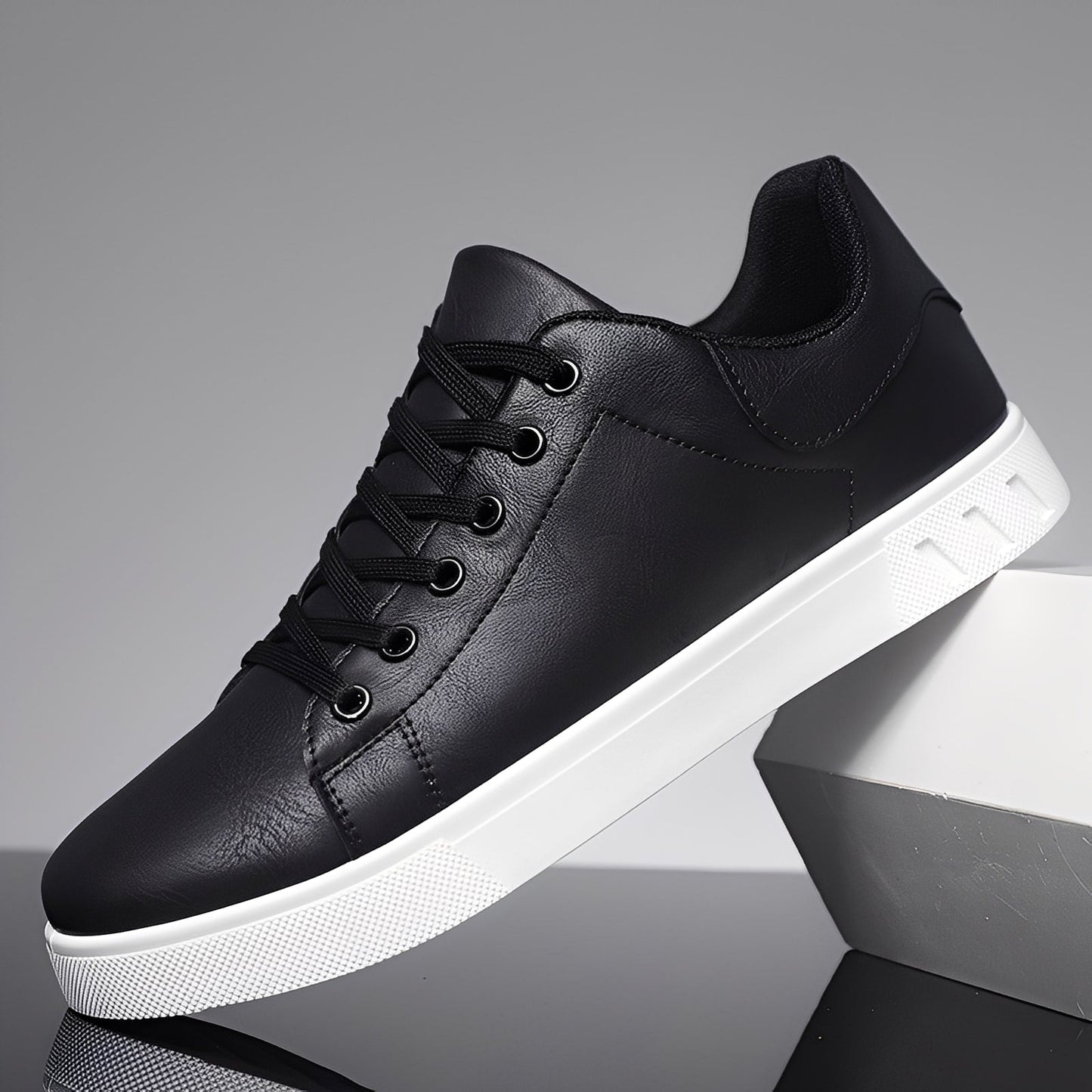 Jerome - Pantofi de piele plati moderni pentru bărbați
