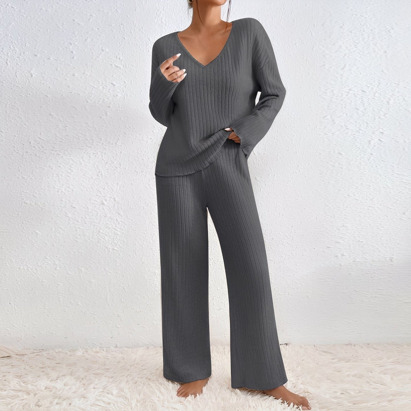 Michele - Set casual, din tricot, două piese, pentru femei