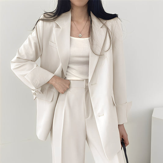Alethea - Set elegant cu sacou lejer și pantaloni pentru femei