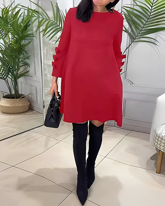 Elenora - Rochie elegantă cu mâne lungi pentru femei