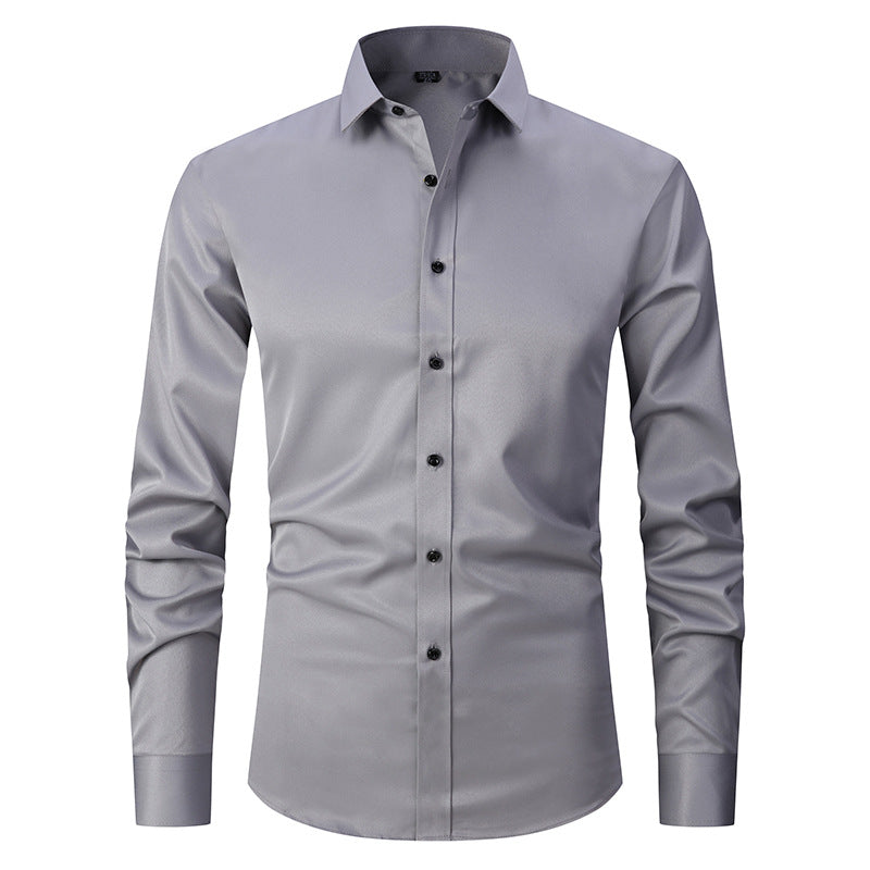 Jaren - Cămașă formală stretch cu mâneci lungi pentru bărbați